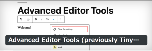 Advanced Editor Tools