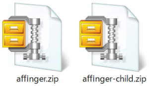 アフィンガーzipファイル